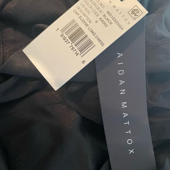 NWT Aidan Mattox × BHLDN Addiena 6
Chiffon Blouson Maxi Dress Gown - Picture 8 of 9